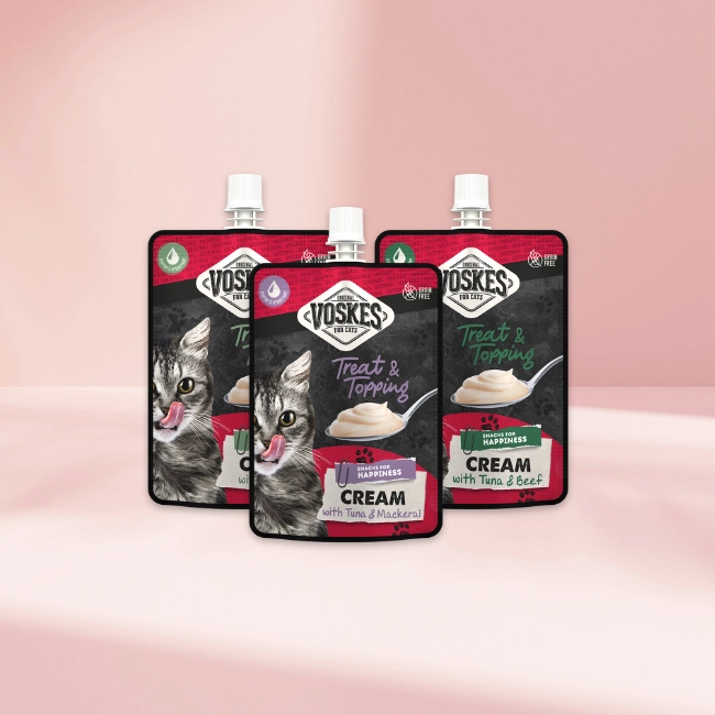 Creamy and healthy treats for cats